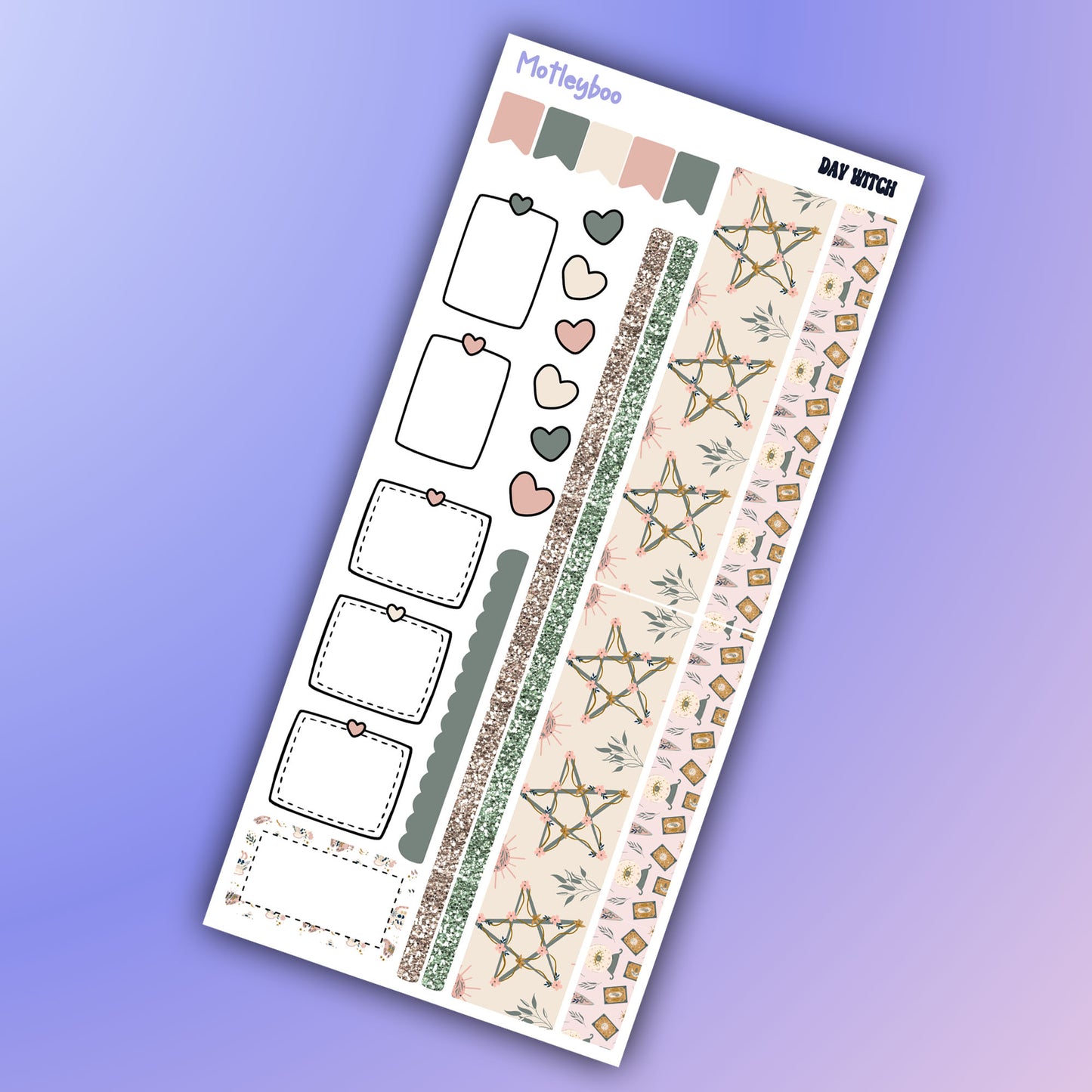 Hobonichi weeks, sticker kit, hobonichi planner, goth stickers, witch planner, hobonichi functional sticker, planner stickers, witch sticker