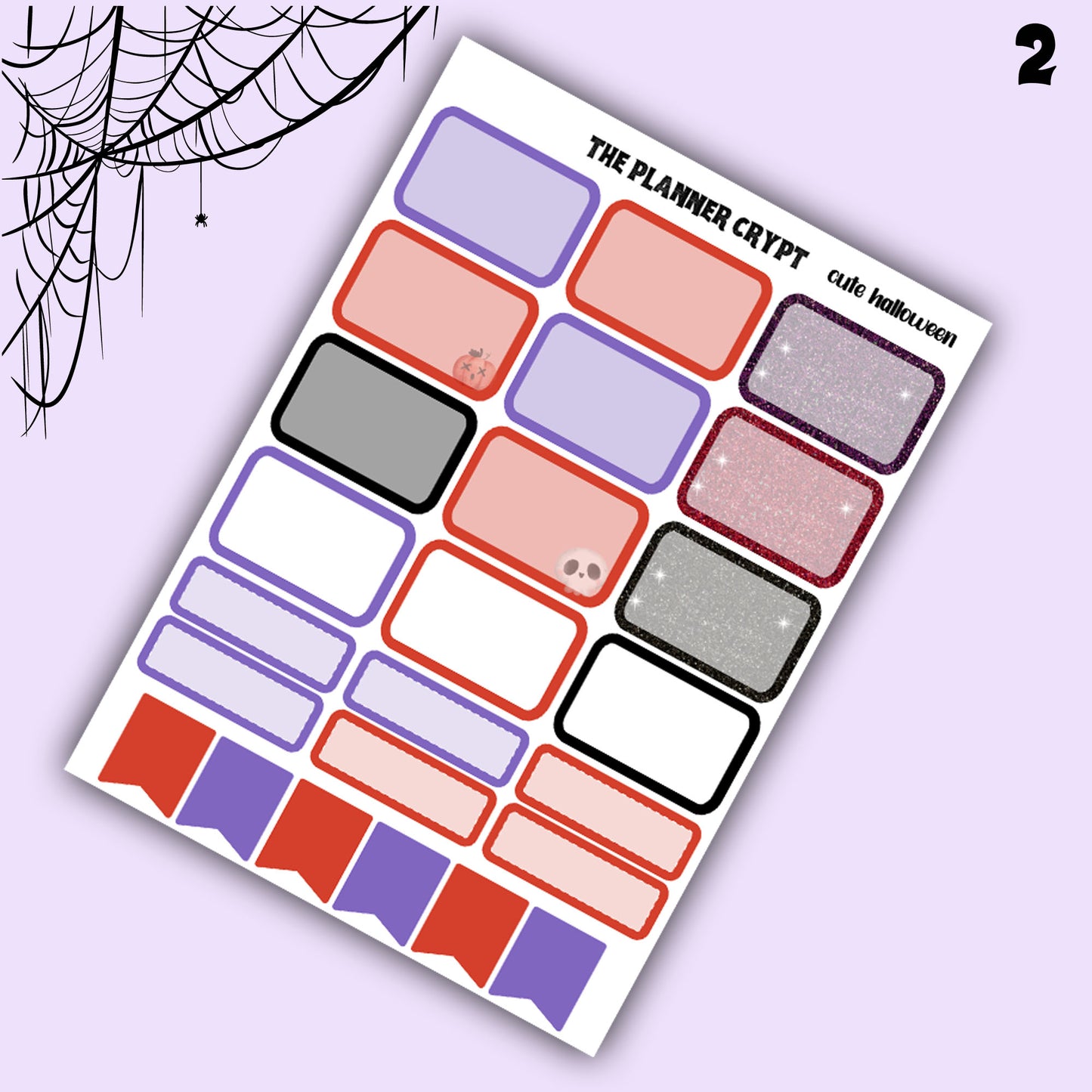 Halloween weekly planner sticker kit, Autumn stickers, fall planner kit, planner stickers, vertical planner, goth planner