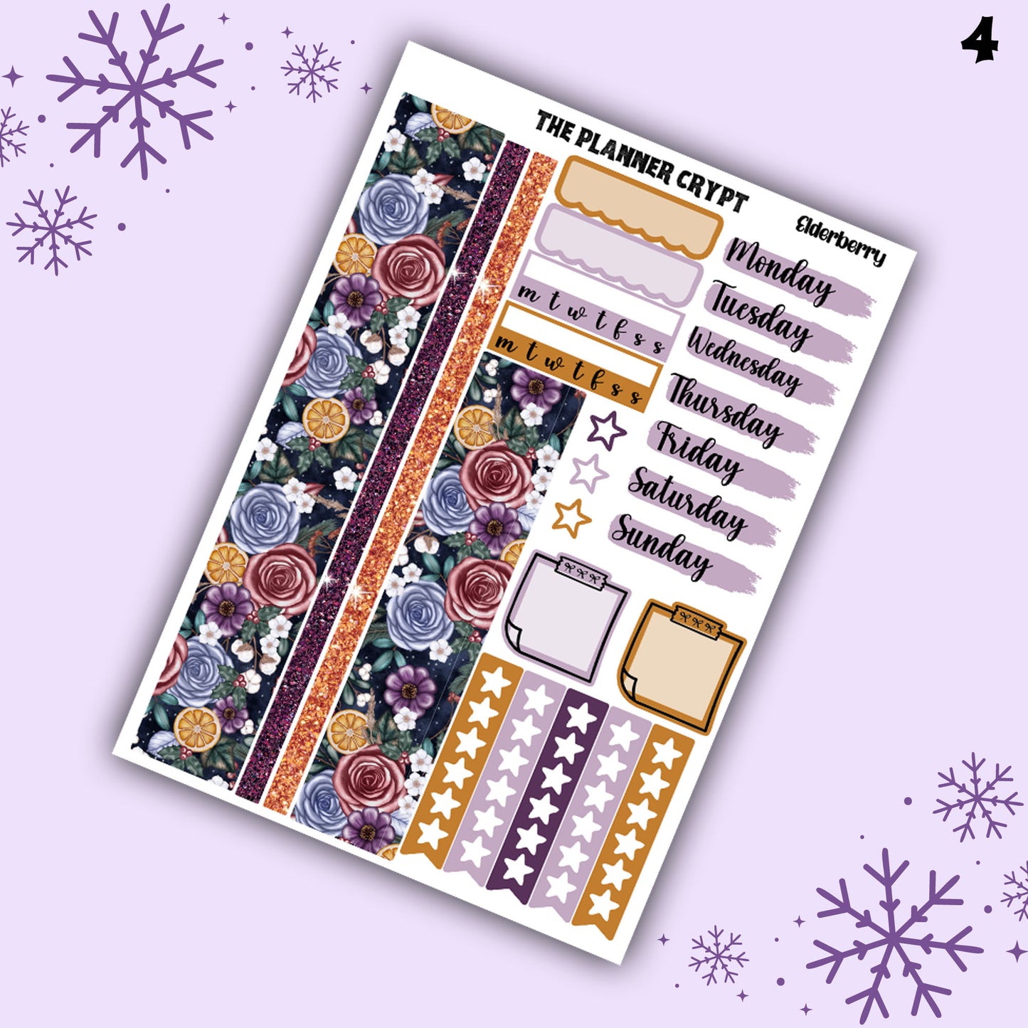weekly planner sticker kit, winter stickers, christmas sticker kit, stickers, vertical planner, stickers, planner stickers