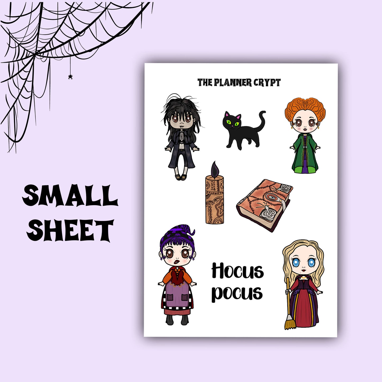 Spooky family deco sheet