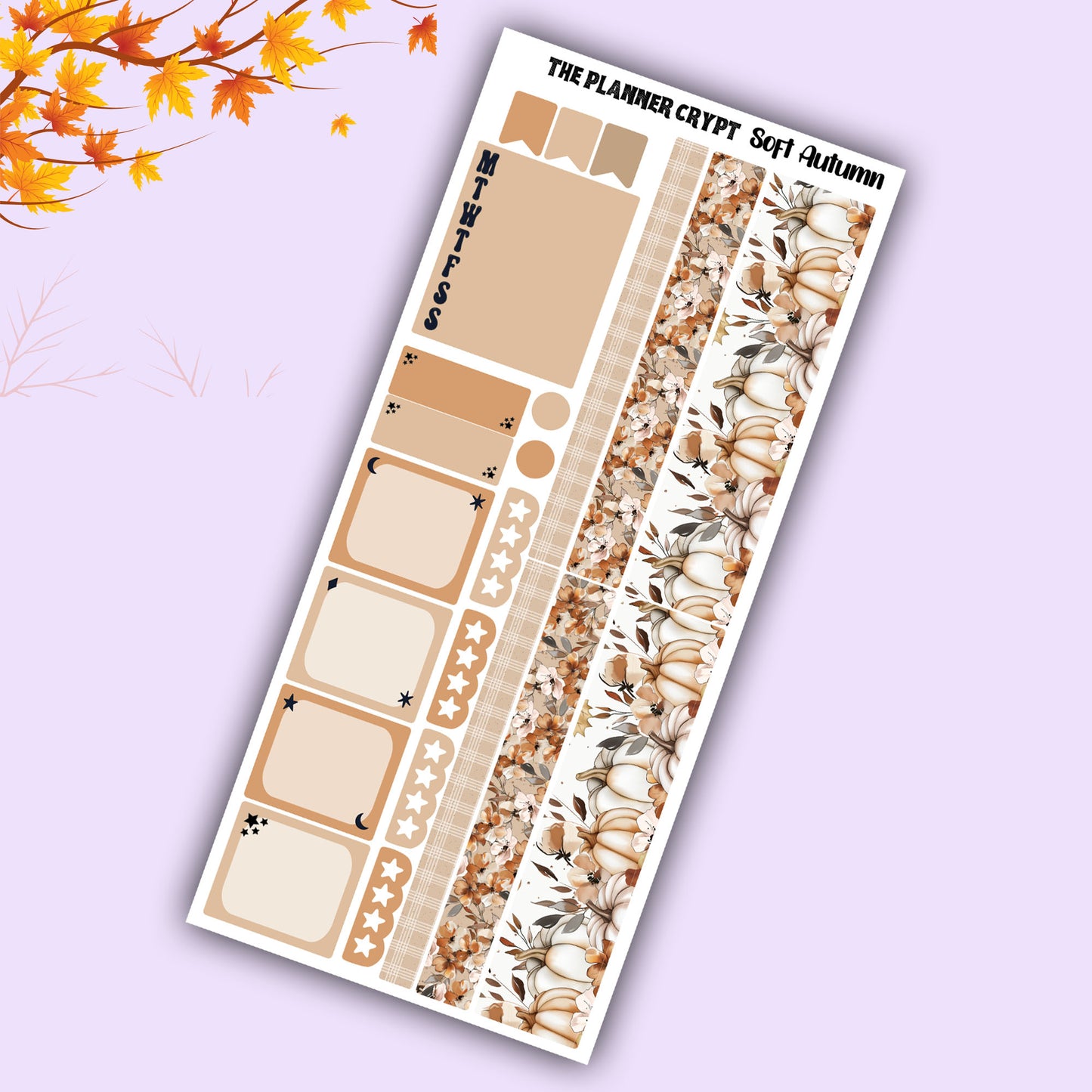 Hobonichi weeks, sticker kit, hobonichi planner, autumn stickers, planner stickers