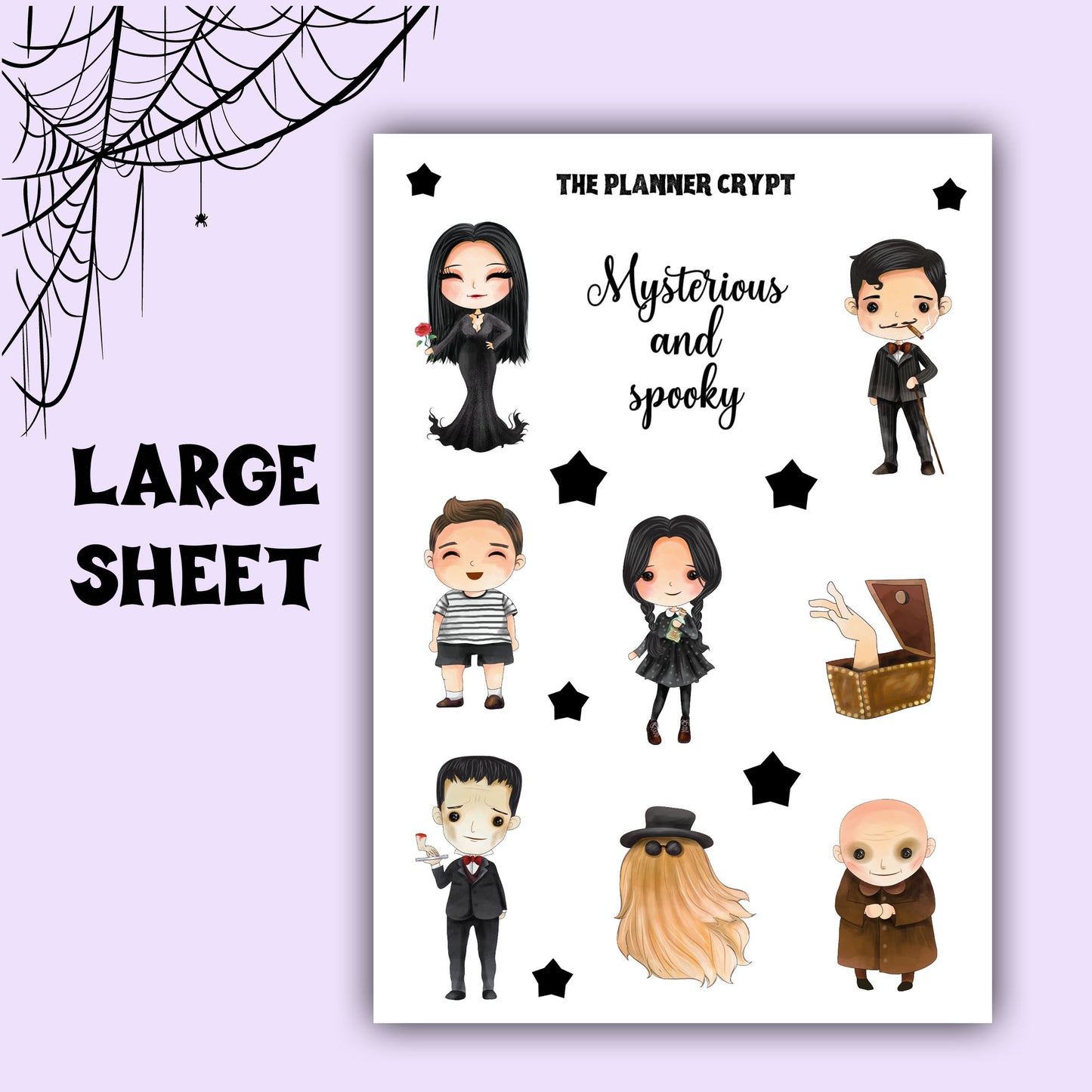 Spooky family deco sheet
