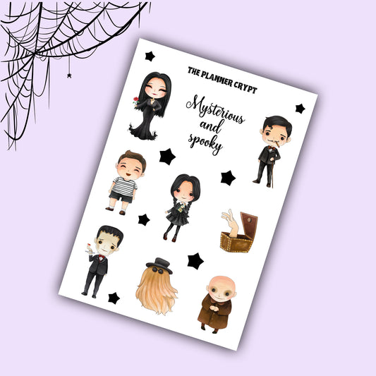 Spooky family deco sheet