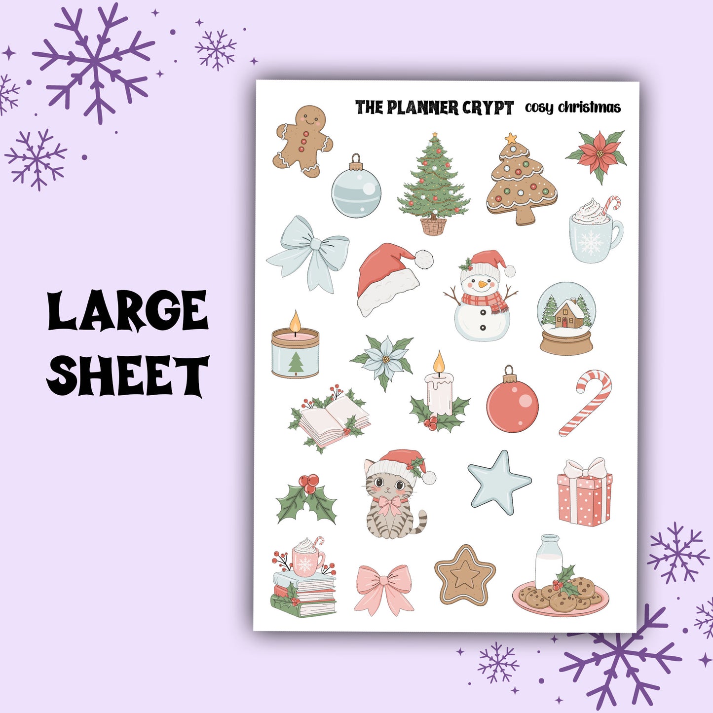 Cosy Christmas deco sheet