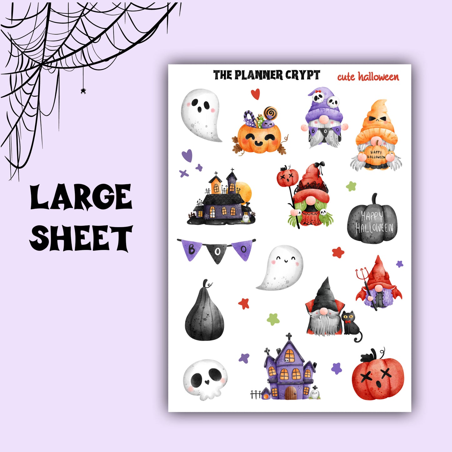 planner stickers, halloween, fall season, Autumn, ghost stickers, gothplanner, deco stickers, vertical planner, stickers for halloween