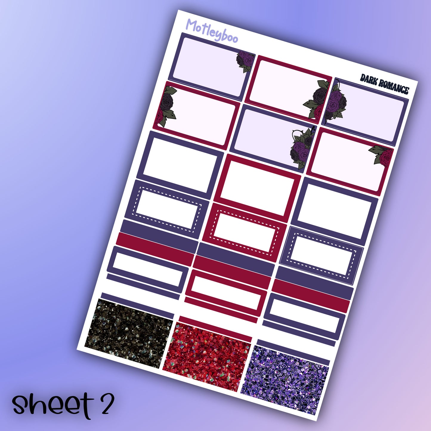 In my dark romance era weekly planner sticker kit, gifts for, book lovers, book nerds, bookish, gothic romance, skulls & books, planning