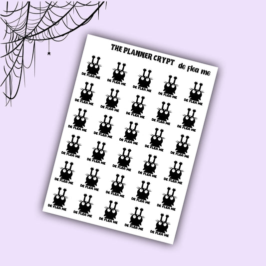 kitty stickers, cat stickers, reminder labels, functional stickers, planner stickers, sticker sheet, gifts for cat lovers, cat owners