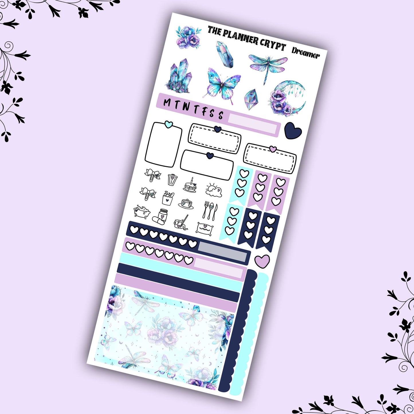 Hobonichi weeks, weekly sticker kit, hobonichi planner, witch planner, Dreamer