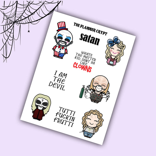 Spooky family deco sheet
