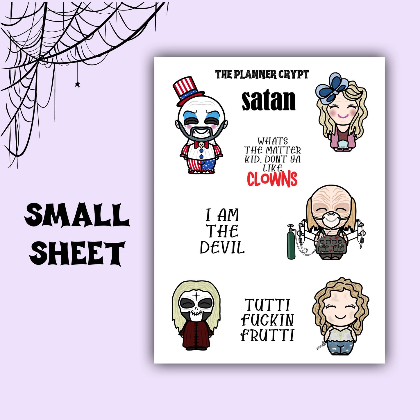 Spooky family deco sheet