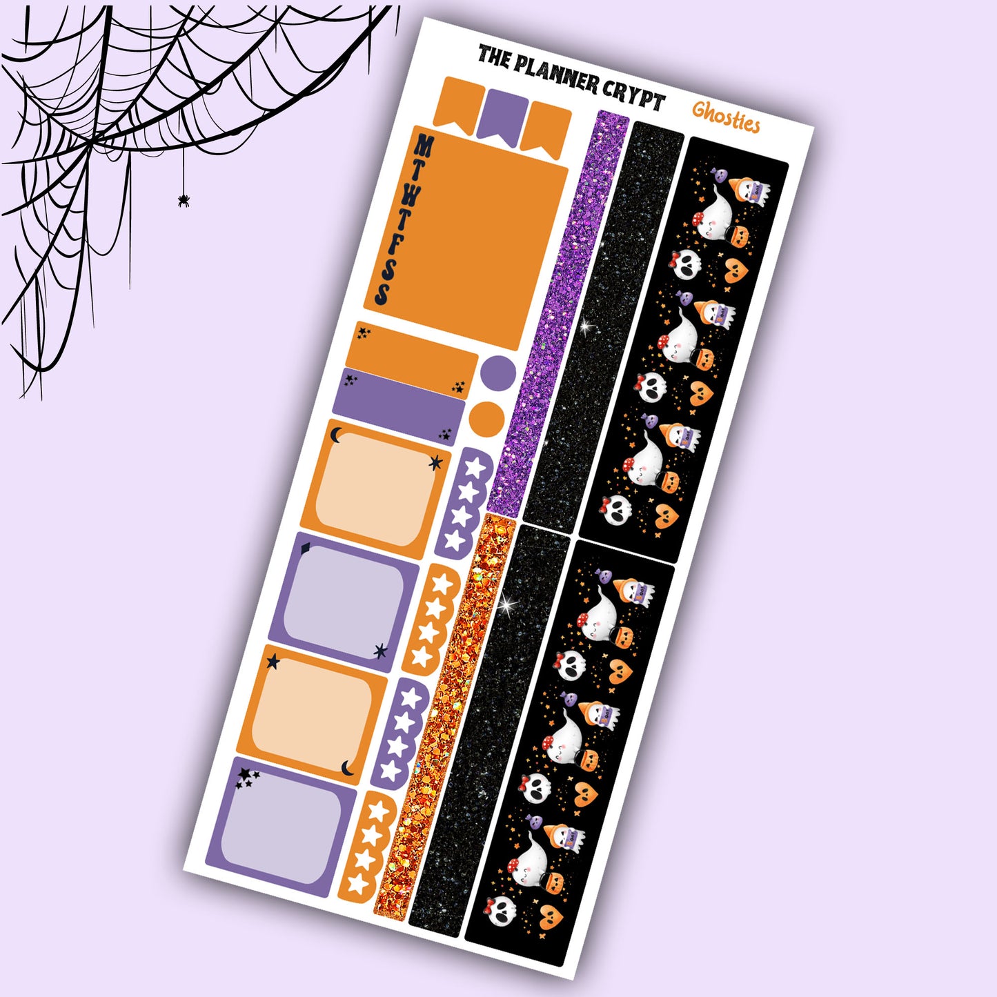 Hobonichi weeks, sticker kit, hobonichi planner, goth planner, witch vibes, halloween stickers, goth sticker, spooky season, fall stickers