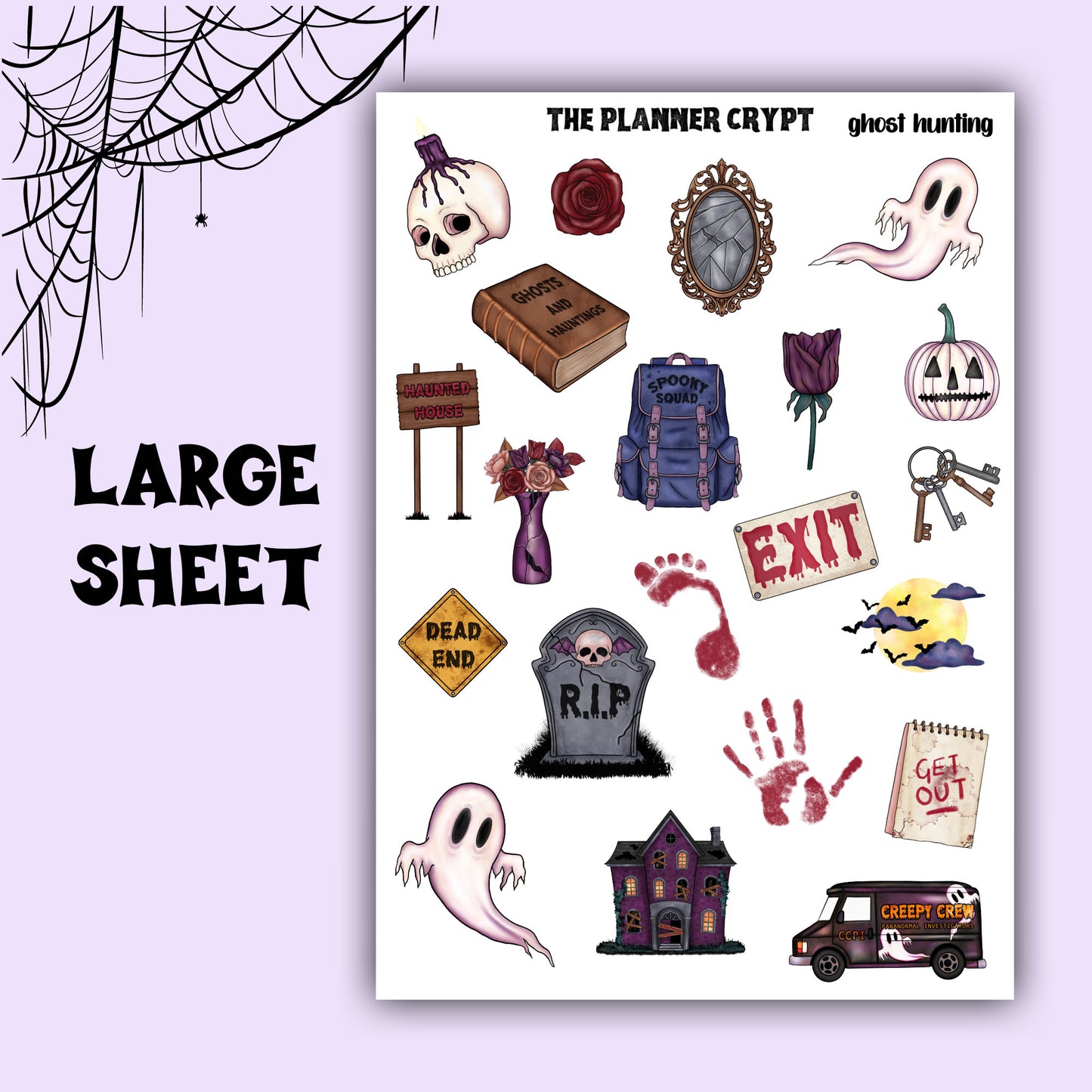 Ghost hunting stickers, gifts for gamers, paranormal stickers