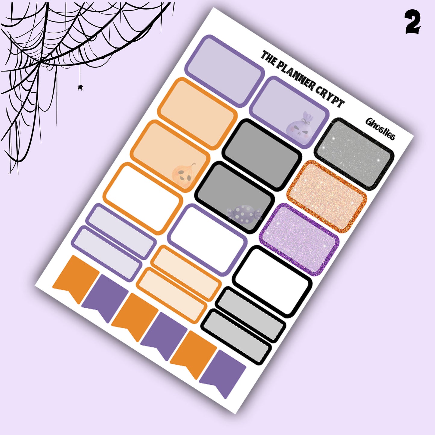 Halloween weekly planner sticker kit, Autumn stickers, fall planner kit, planner stickers, vertical planner, goth planner