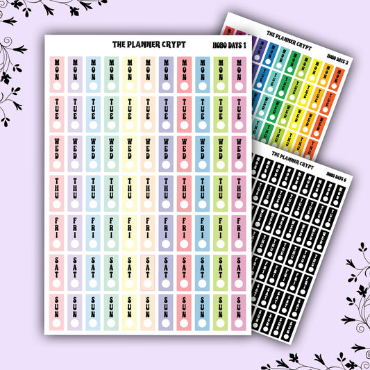 Hobonichi weeks date covers, planner stickers