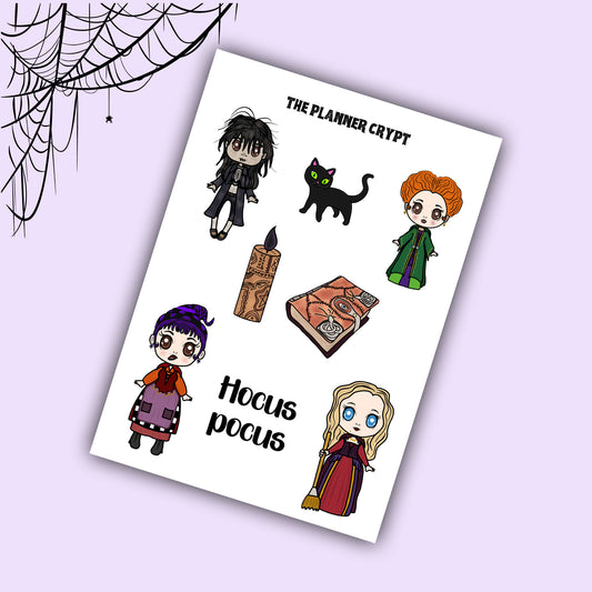 Spooky family deco sheet