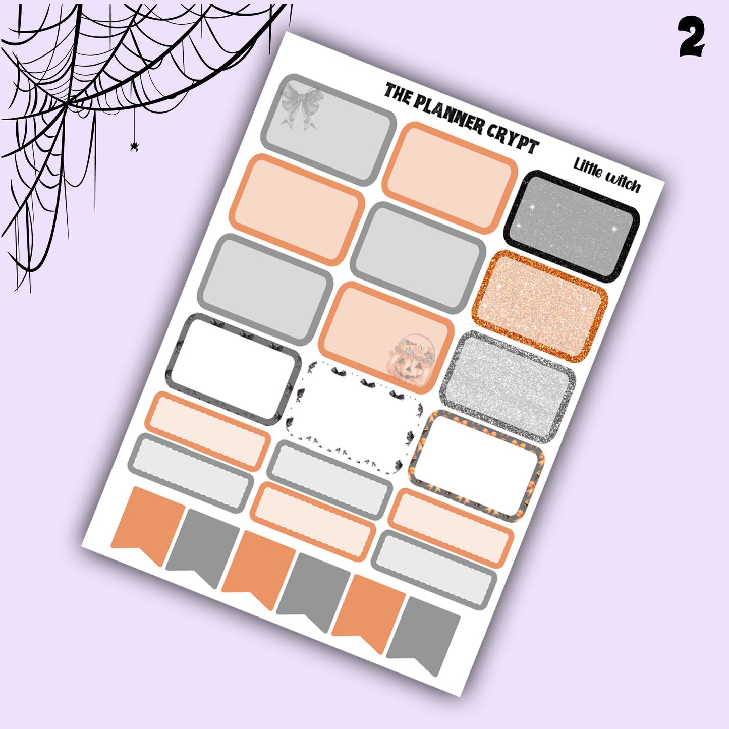 Halloween weekly planner, sticker kit, Autumn stickers, fall planner kit, planner stickers, vertical planner, goth planner