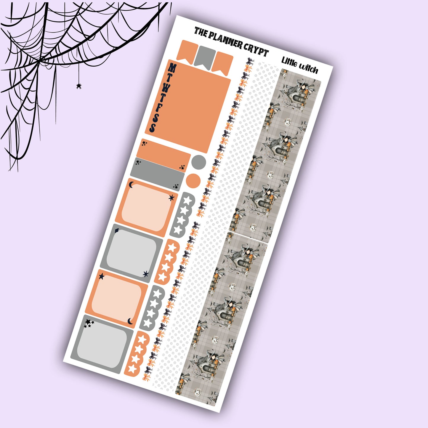 Hobonichi weeks, sticker kit, hobonichi planner, witch stickers, planner stickers, gothic planning