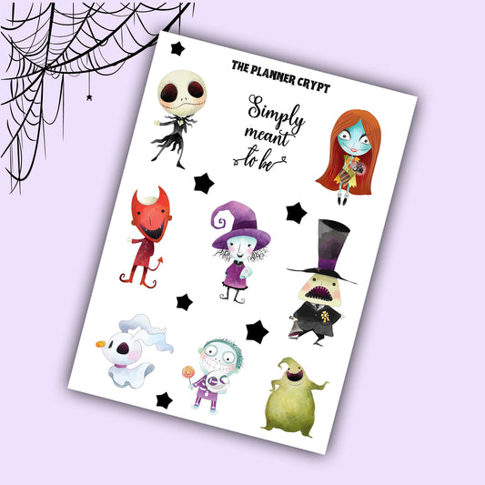 Spooky family deco sheet