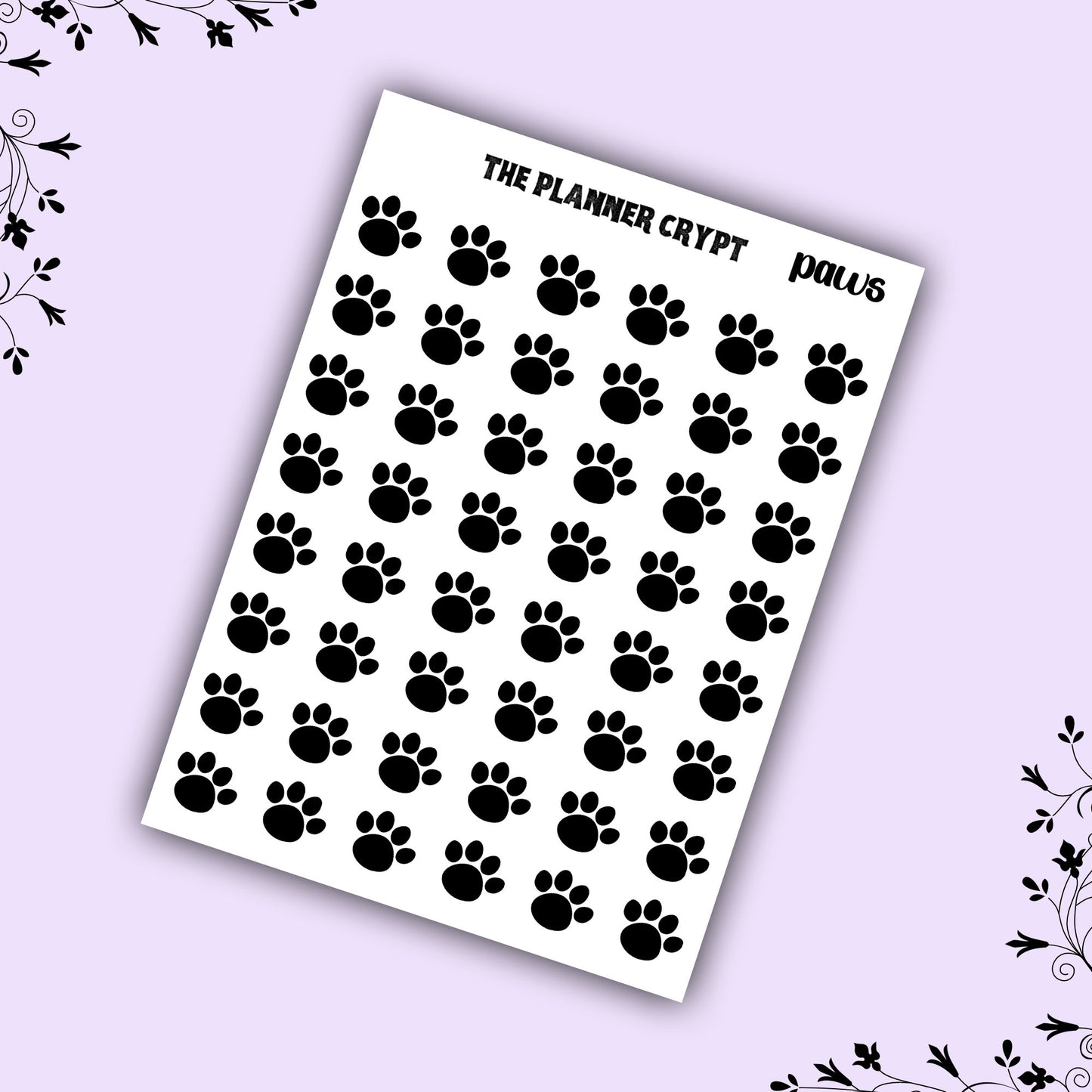 kitty stickers, cat stickers, paw stickers, functional stickers, planner stickers, planner sticker sheet, gifts for cat lovers, cat owners