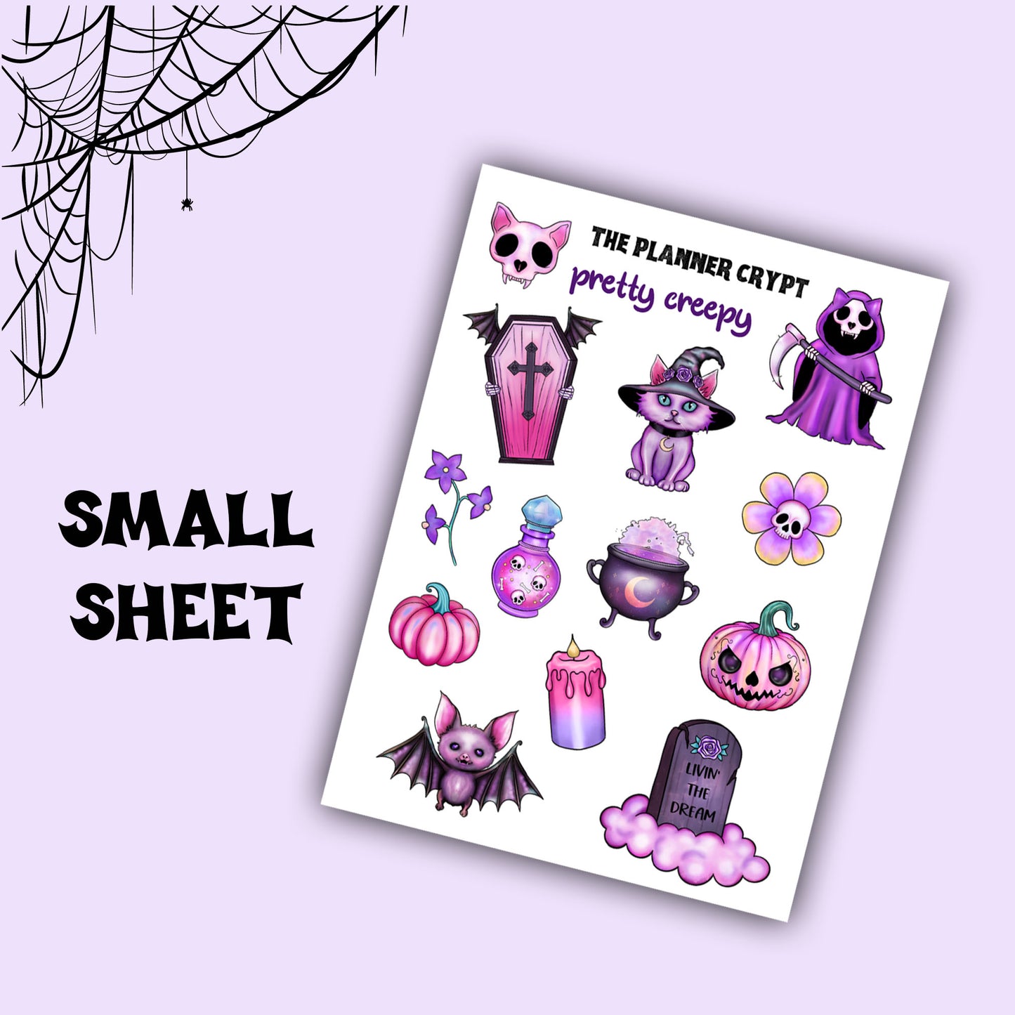 Halloween stickers, sticker sheet, Autumn stickers, halloween planner stickers, halloween gifts, stickers for planning, spooky season, deco
