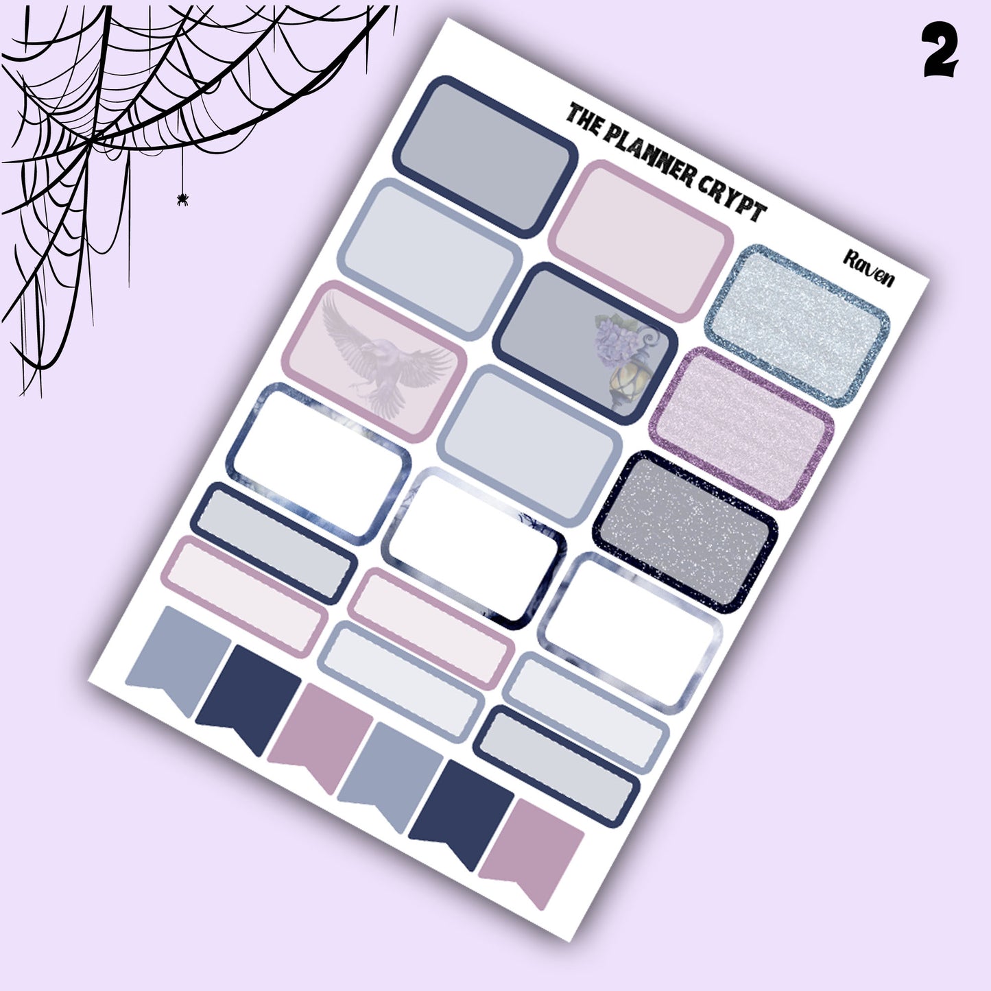weekly planner, sticker kit, spooky stickers, Halloween planner kit, planner stickers, vertical planner, goth planner, goth stickers