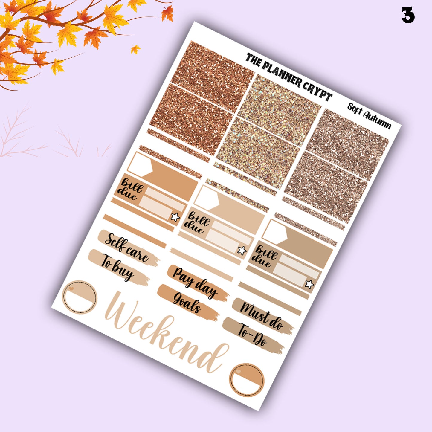 weekly planner, sticker kit, Autumn stickers, fall planner kit, planner stickers, vertical planner, goth planner