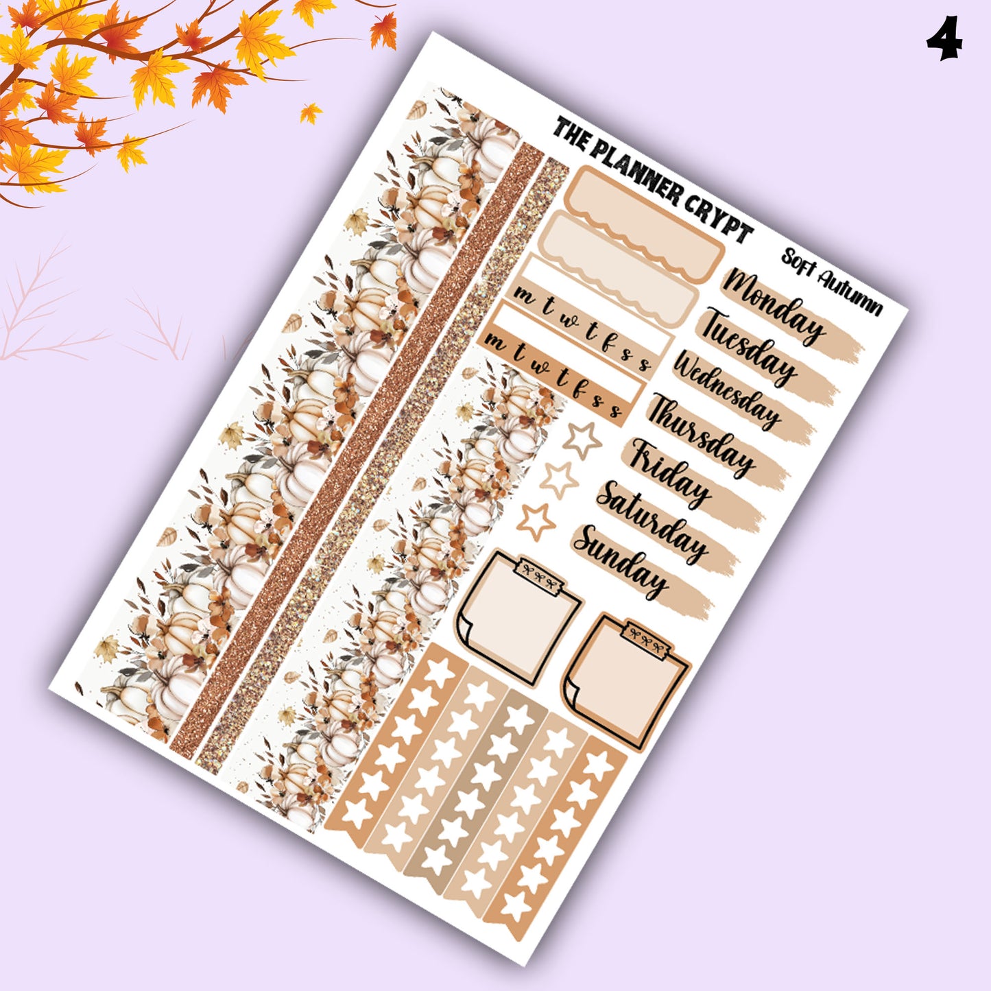 weekly planner, sticker kit, Autumn stickers, fall planner kit, planner stickers, vertical planner, goth planner