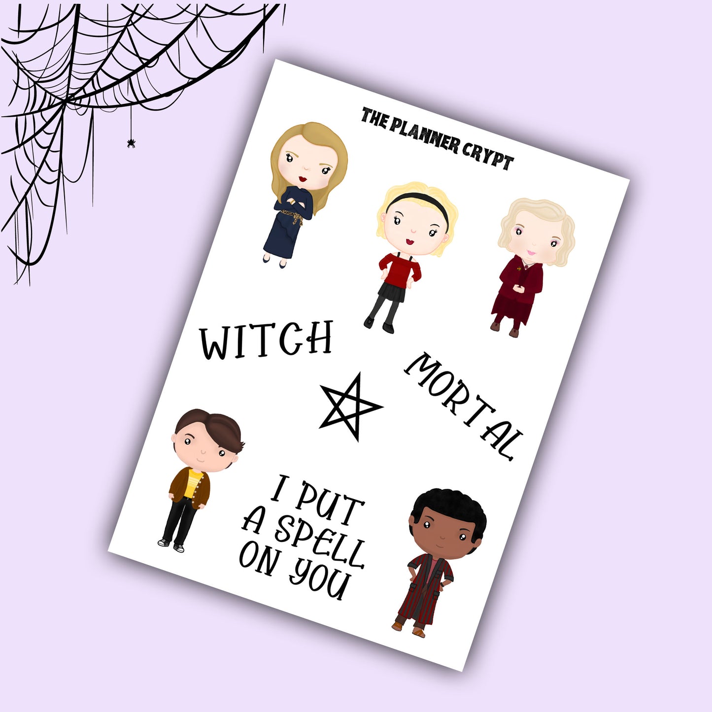 Spooky family deco sheet