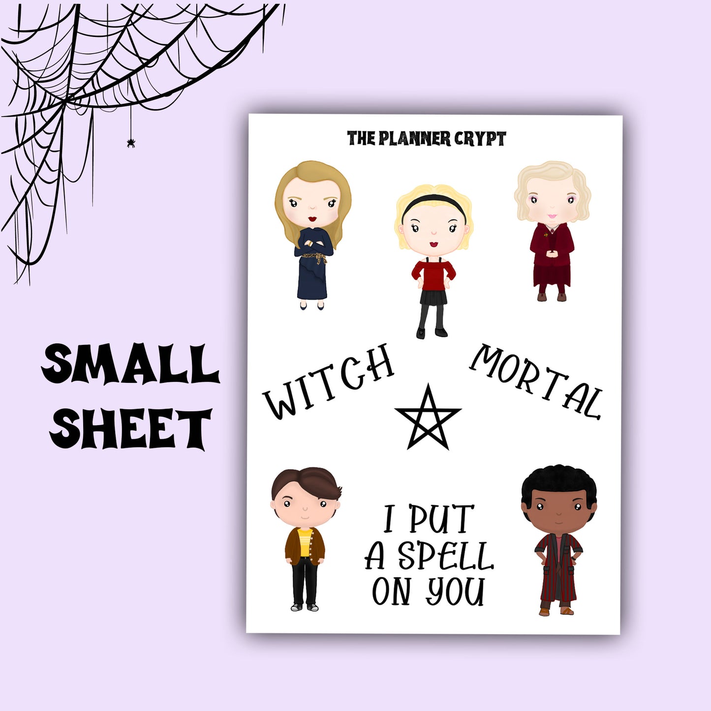 Spooky family deco sheet