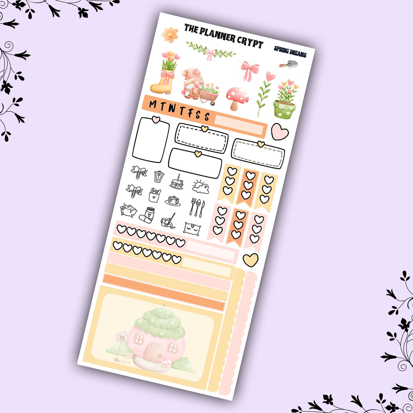 Hobonichi weeks kit, weekly sticker kit, hobonichi planner, spring stickers, functional sticker, planner stickers, small journal stickers