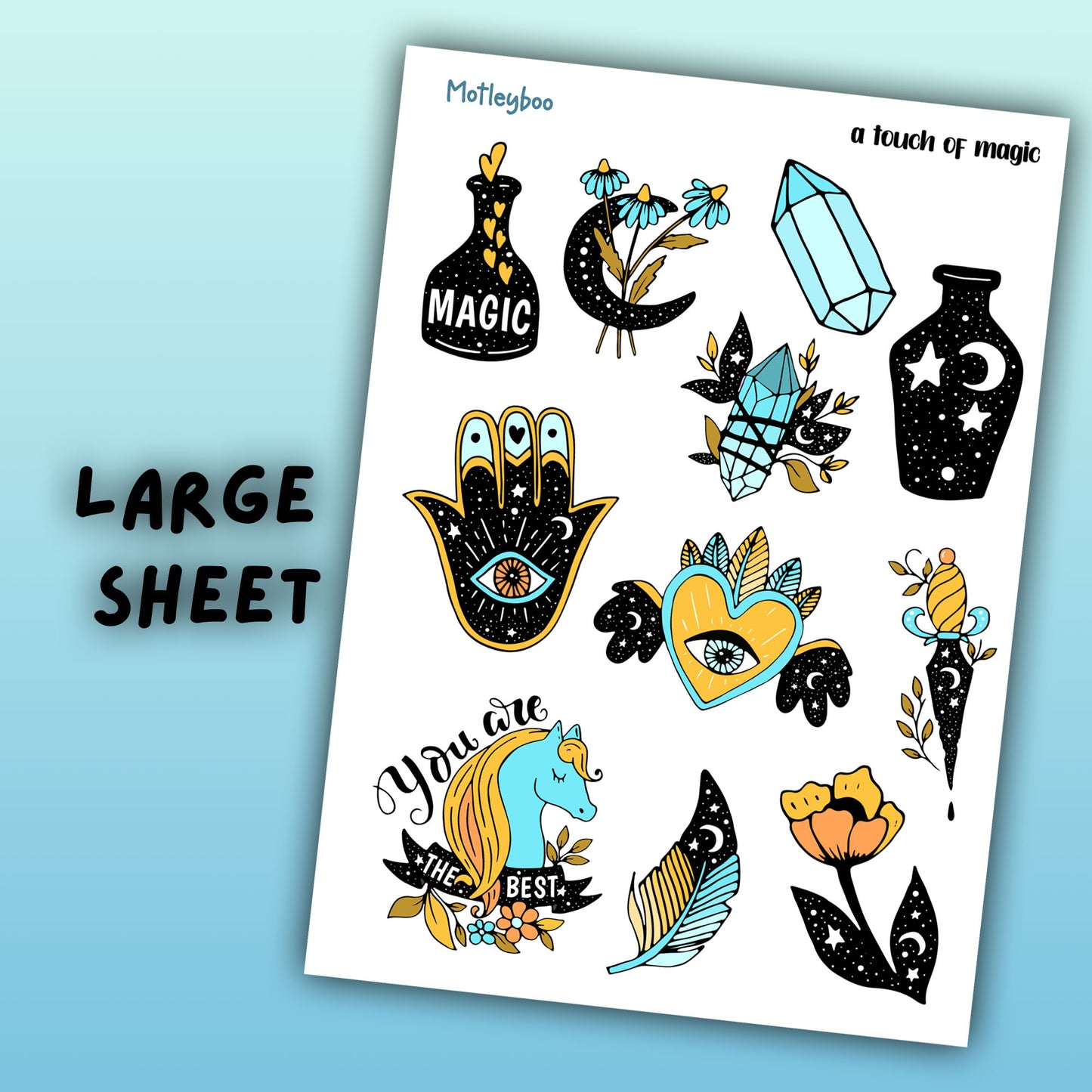 planner stickers, vertical planner, spell stickers, weekly planner, witch stickers, witchcraft stickers