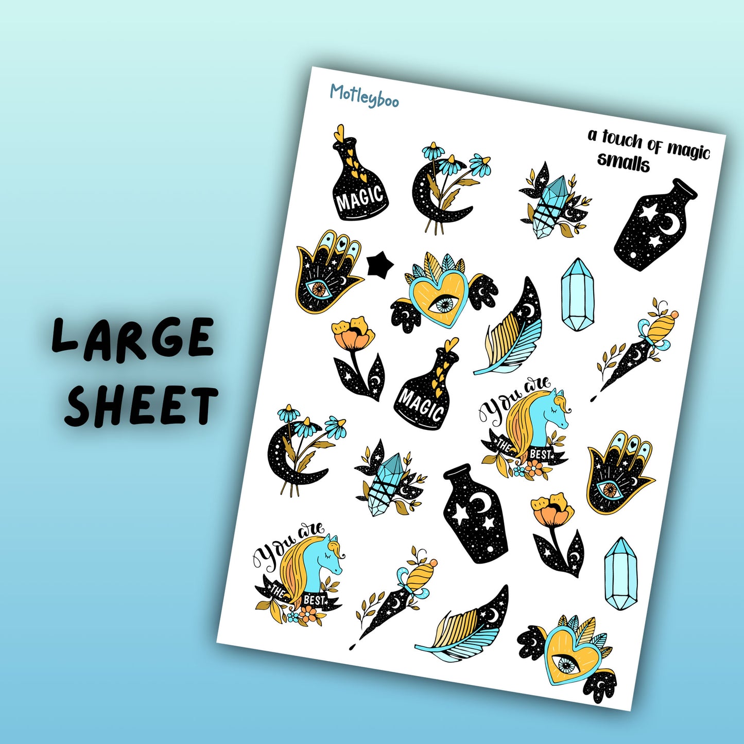 planner stickers, vertical planner, spell stickers, weekly planner, witch stickers, witchcraft stickers