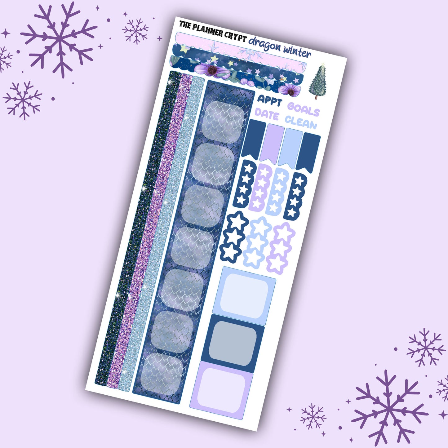 Hobonichi weeks, sticker kit, hobonichi planner, winter stickers, gothic planner, hobonichi functional stickers, planner stickers, christmas